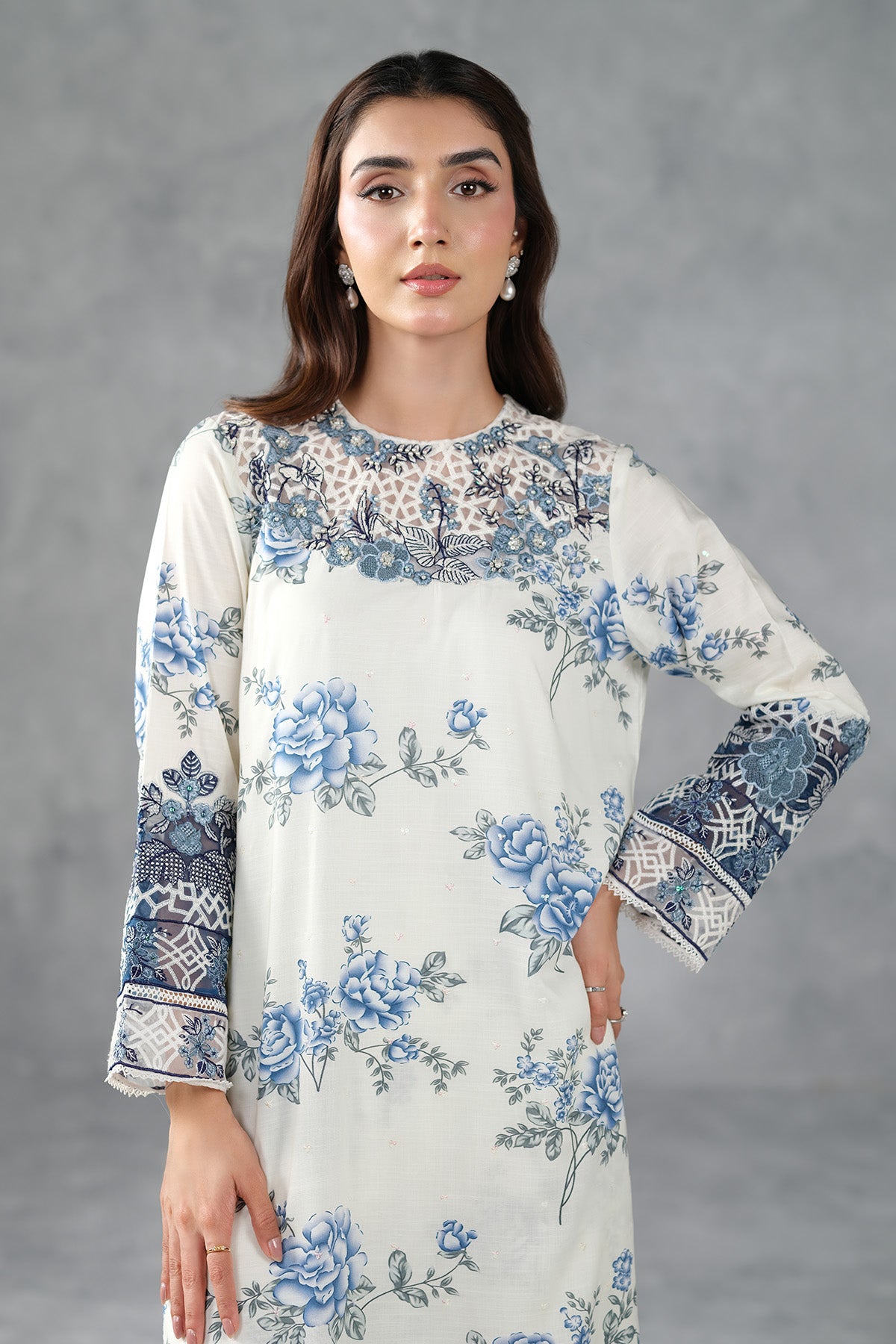 RAW SILK | EMBROIDERED