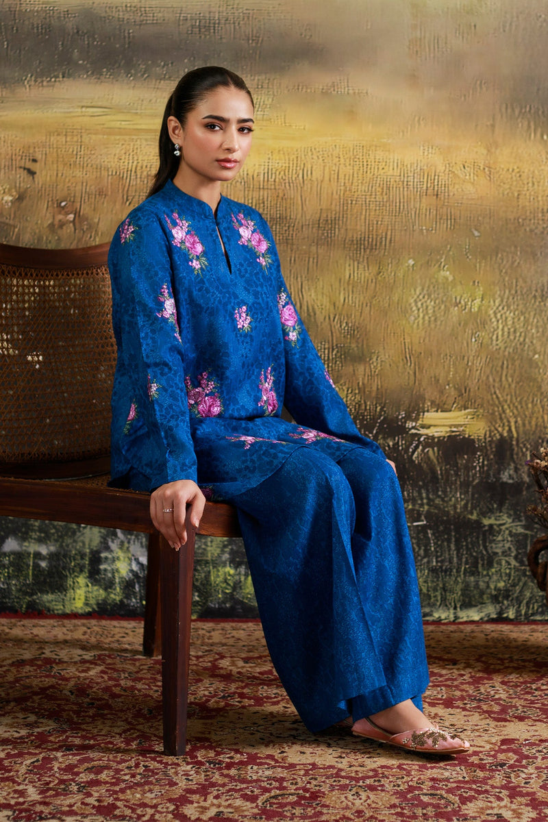 2 Piece - Printed & Embroidered Khaddar Suit - C6345 - Shop Now at Kayseria