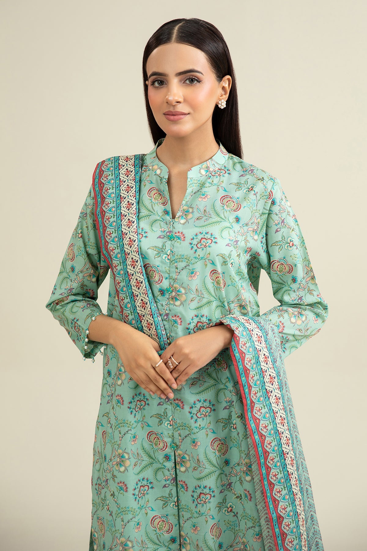 3 Piece - Printed Lawn Suit - X6217 R - Shop Now at Kayseria