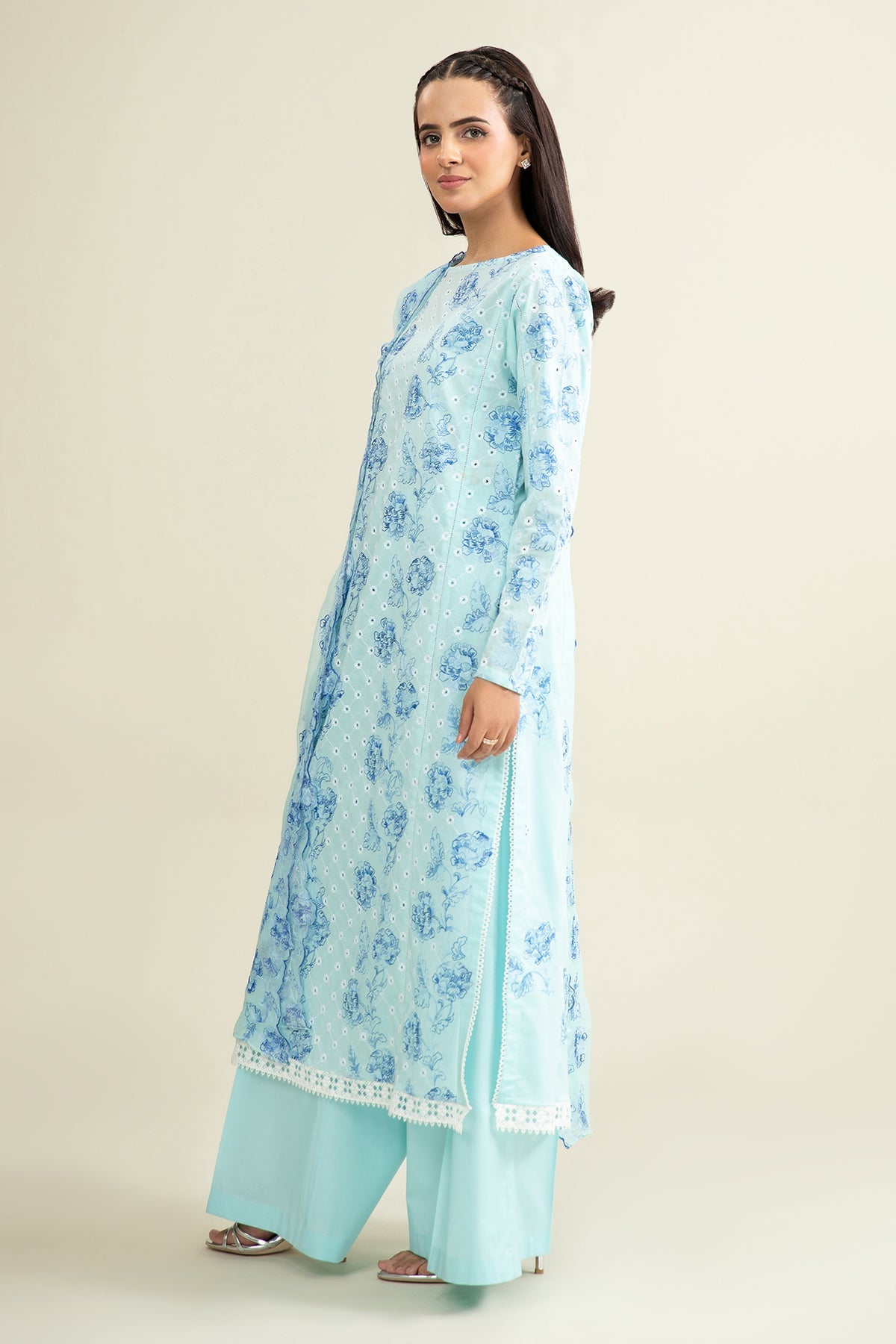 3 Piece - Embroidered Suit - E1906 - Shop Now at Kayseria