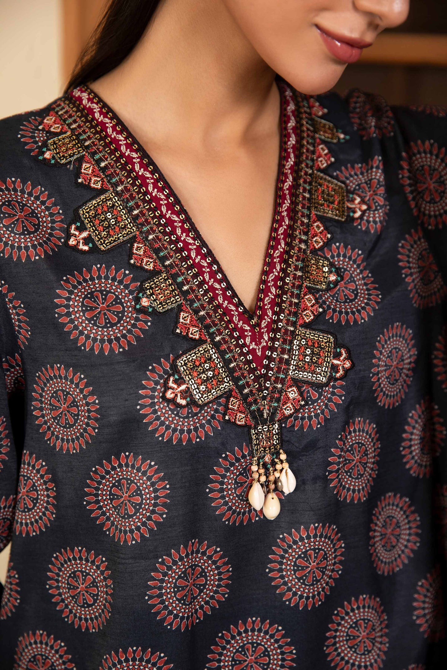 RAW SILK | EMBELLISHED