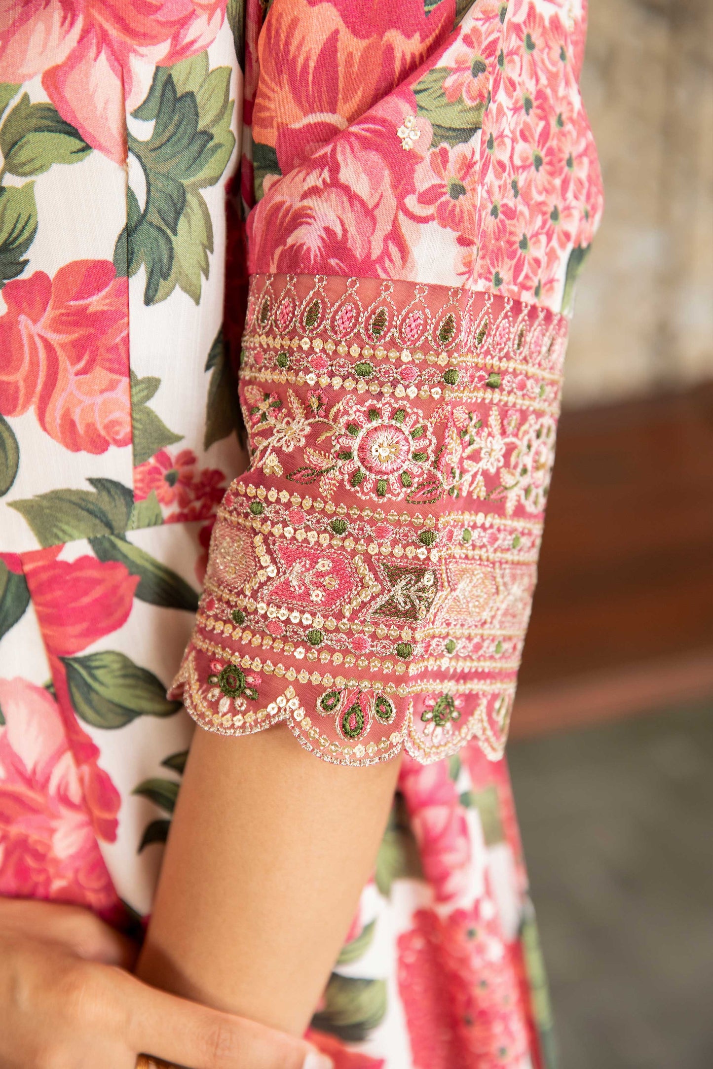RAW SILK | EMBROIDERED