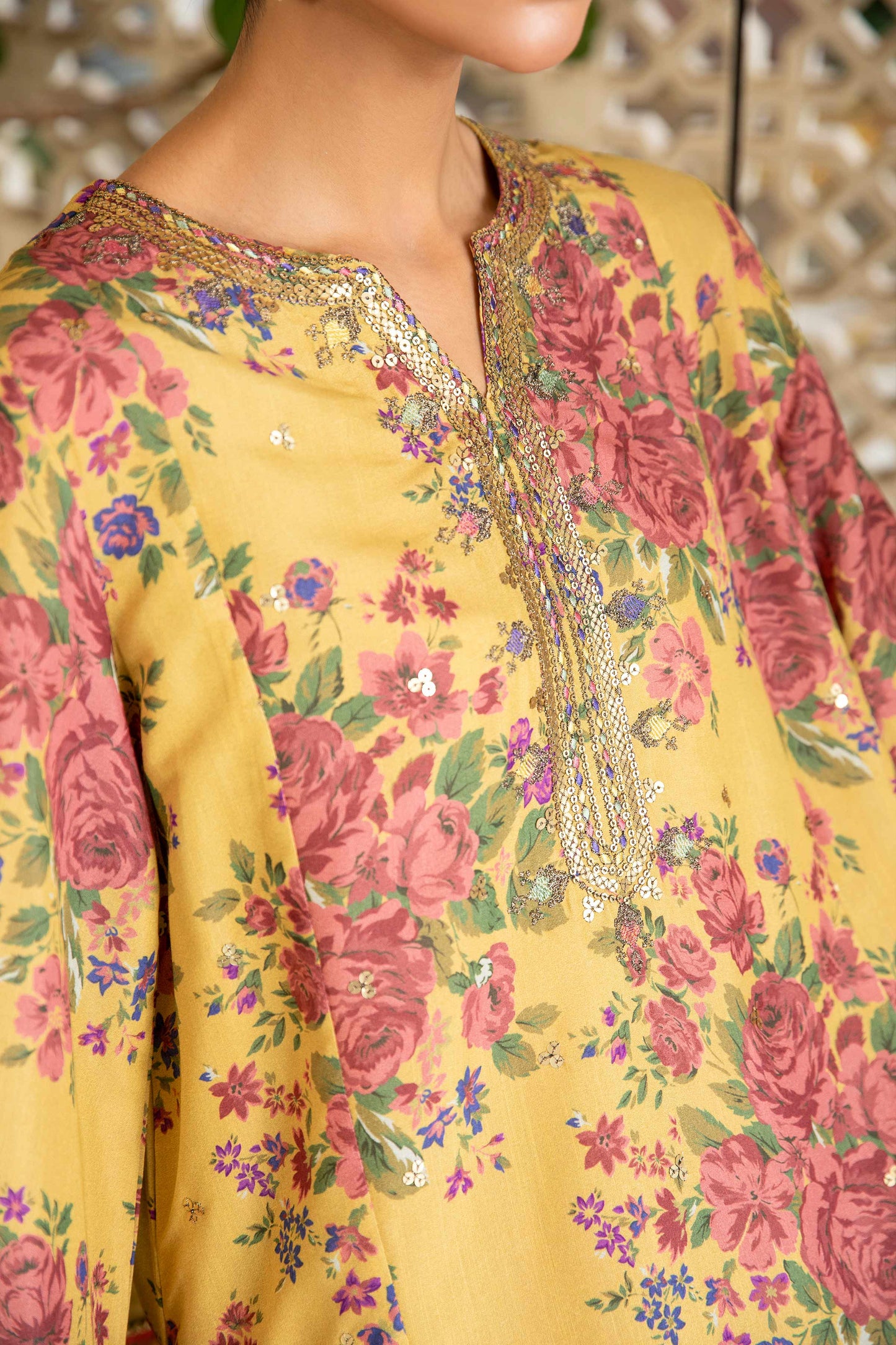 RAW SILK | EMBROIDERED