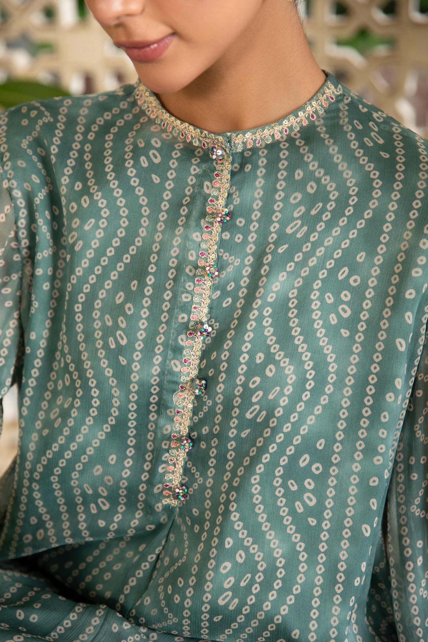 CRINKLE CHIFFON | EMBROIDERED