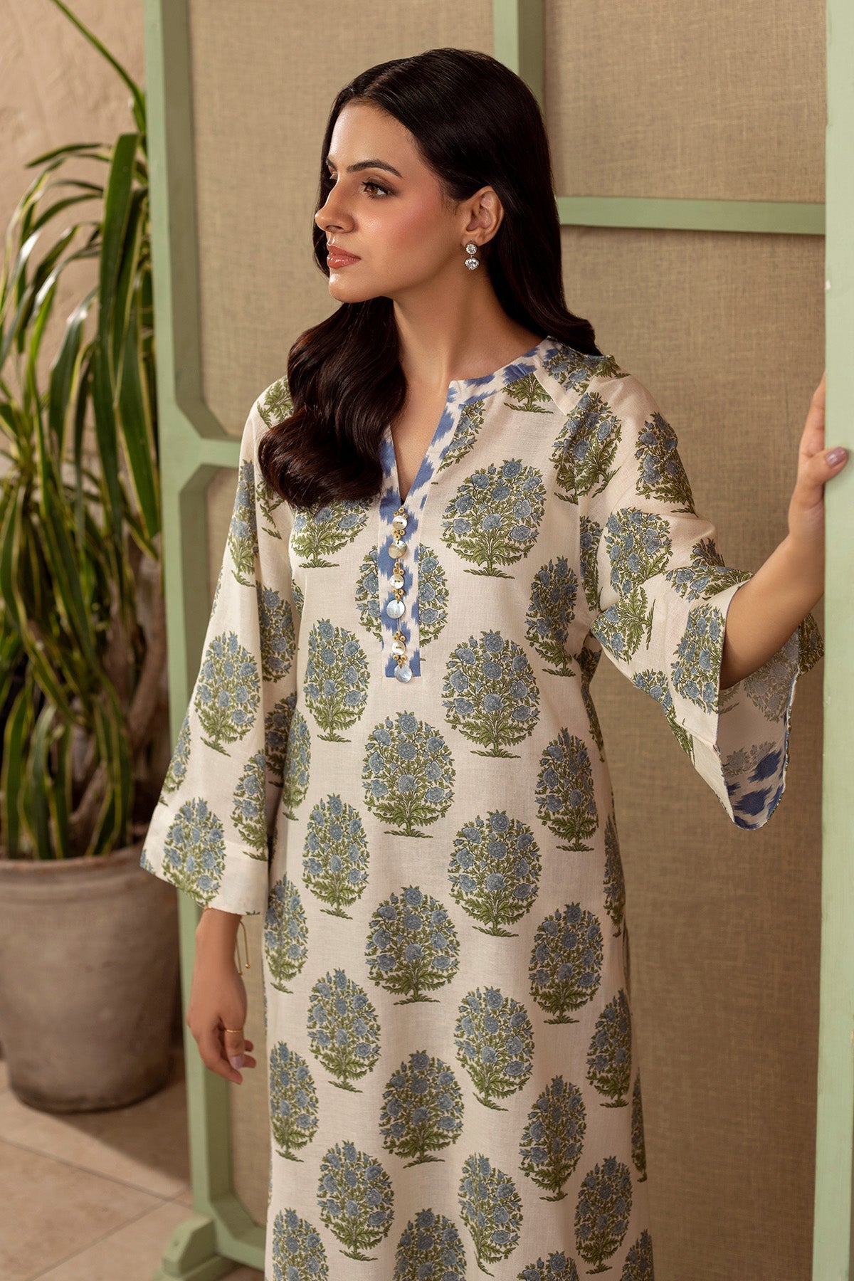 2 Piece - Printed Khaddar Suit - KPW25-P3679