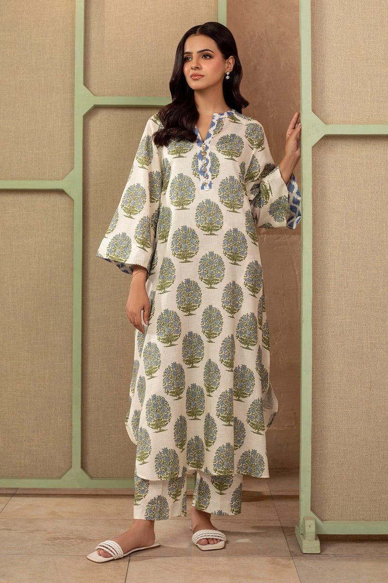 2 Piece - Printed Khaddar Suit - KPW25-P3679 - Shop Now at Kayseria