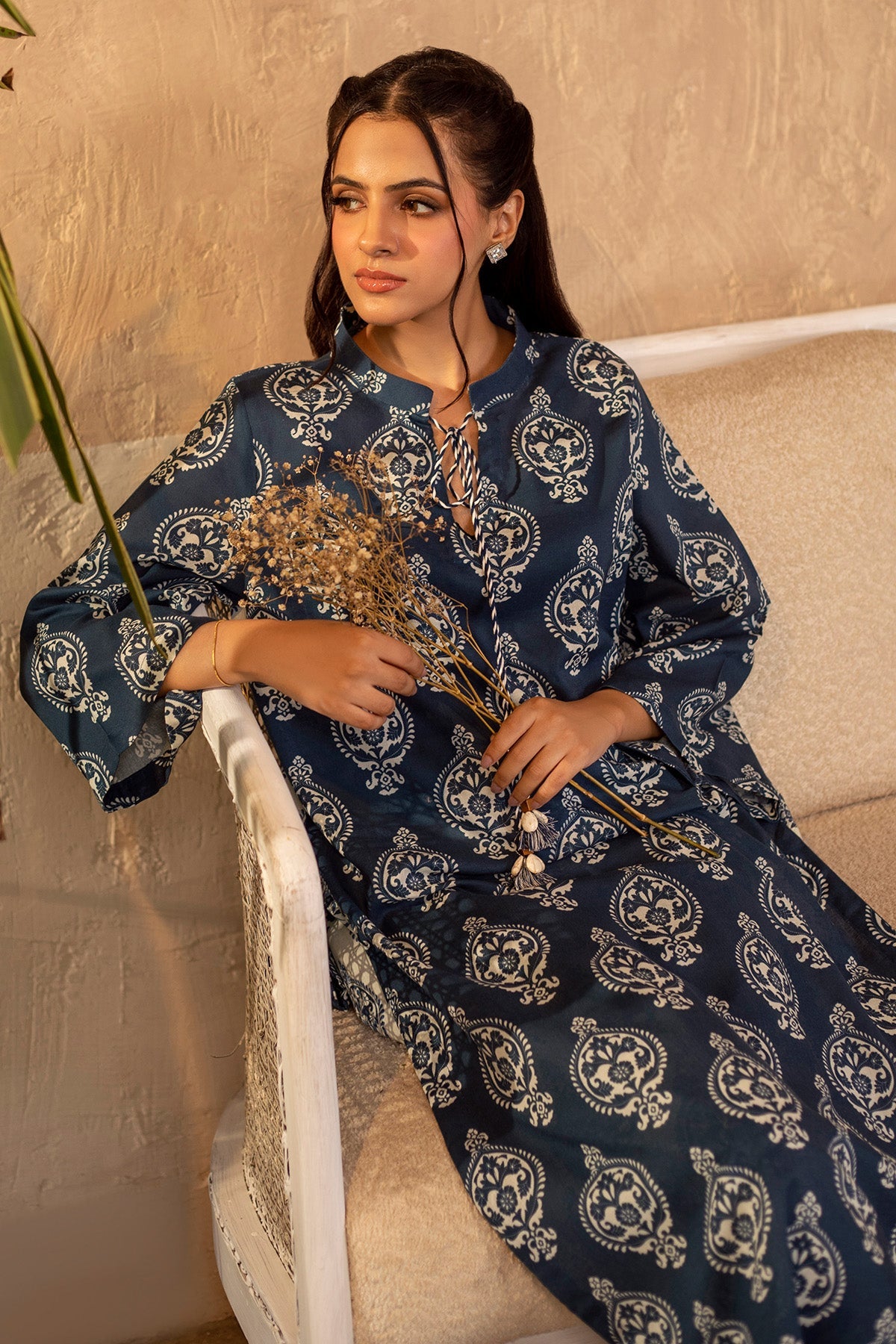 2 Piece - Printed Khaddar Suit - KPW25-P3810