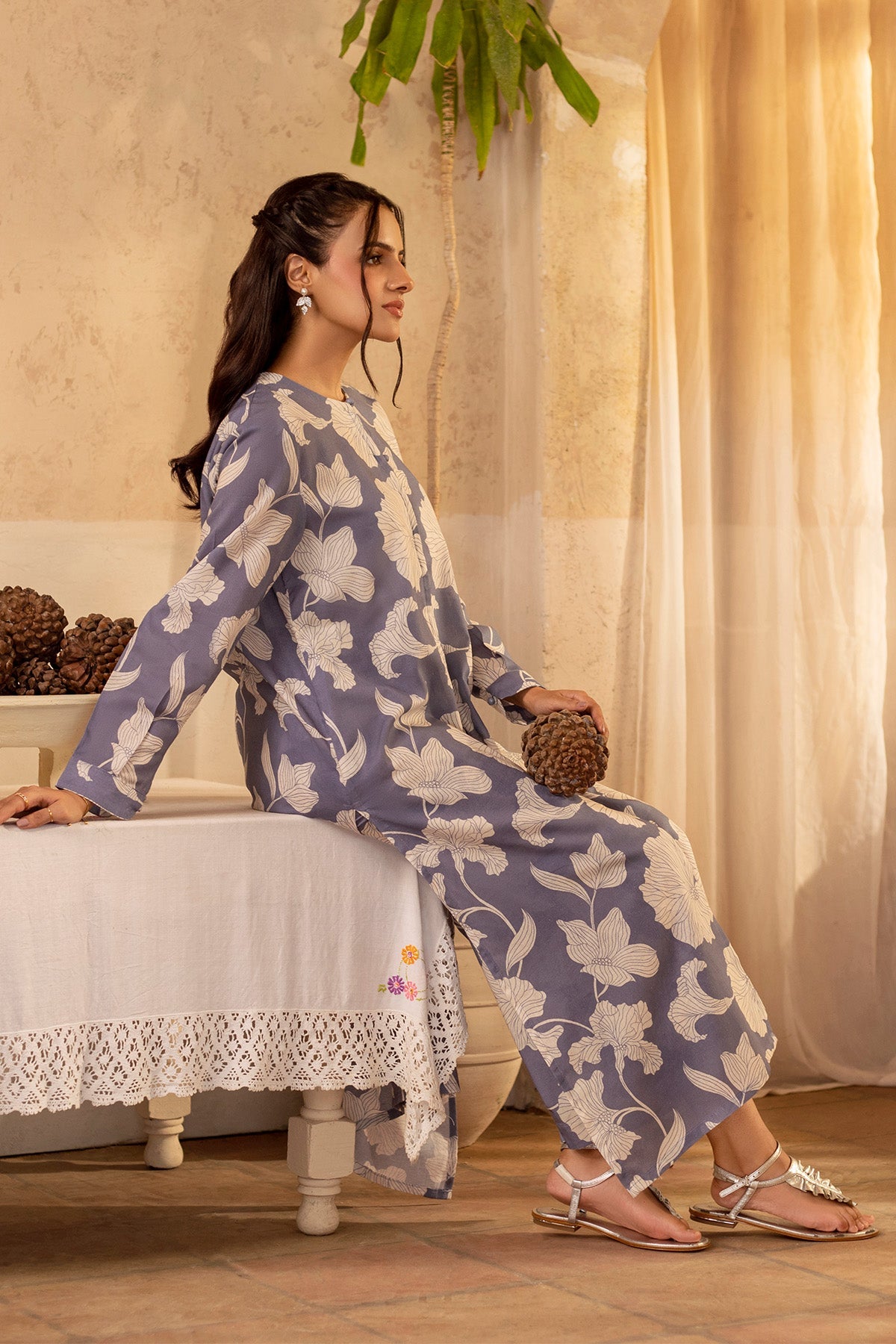 2 Piece - Printed Khaddar Suit - KPW25-P3811