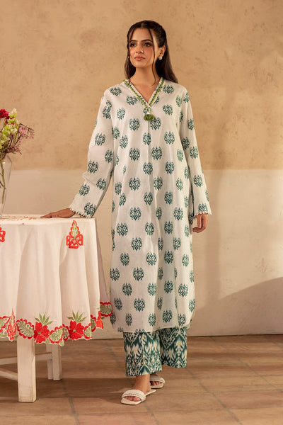 2 Piece - Printed & Embellished Khaddar Suit - KPW25-P3675