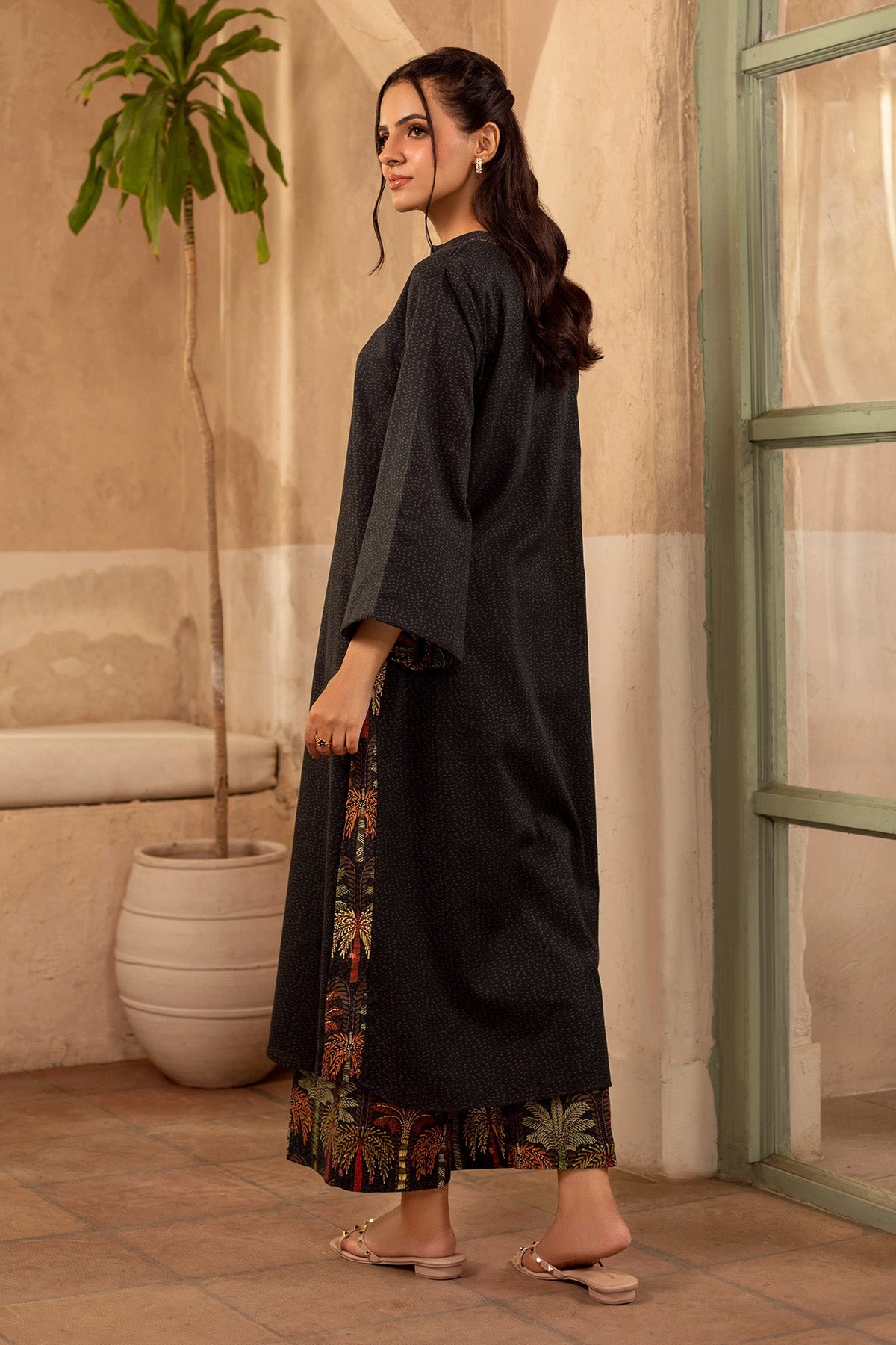 2 Piece - Printed & Embellished Khaddar Suit - KPW25-P3809