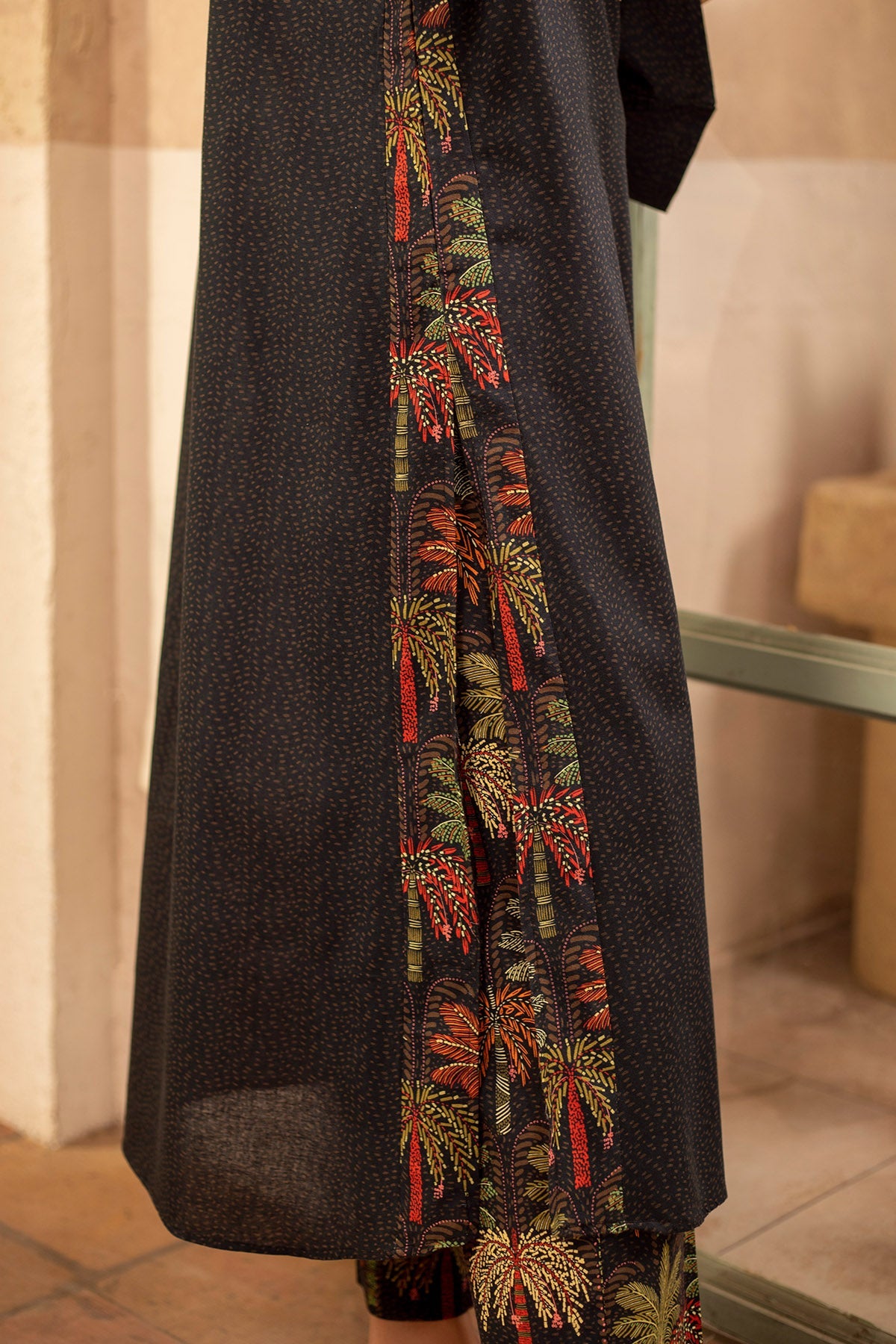 2 Piece - Printed & Embellished Khaddar Suit - KPW25-P3809