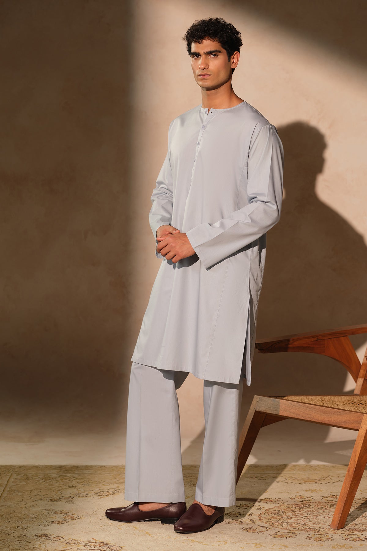 Ali Garh Suit In Cotton Poplin - SMS201126
