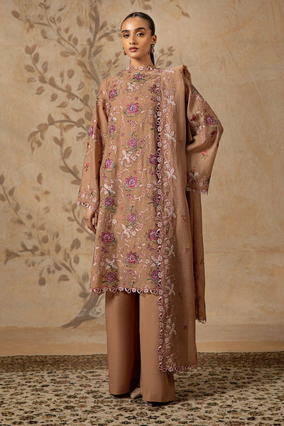 4 Piece - Embroidered Kara Cotton Suit - MC1610-2 - Shop Now at Kayseria