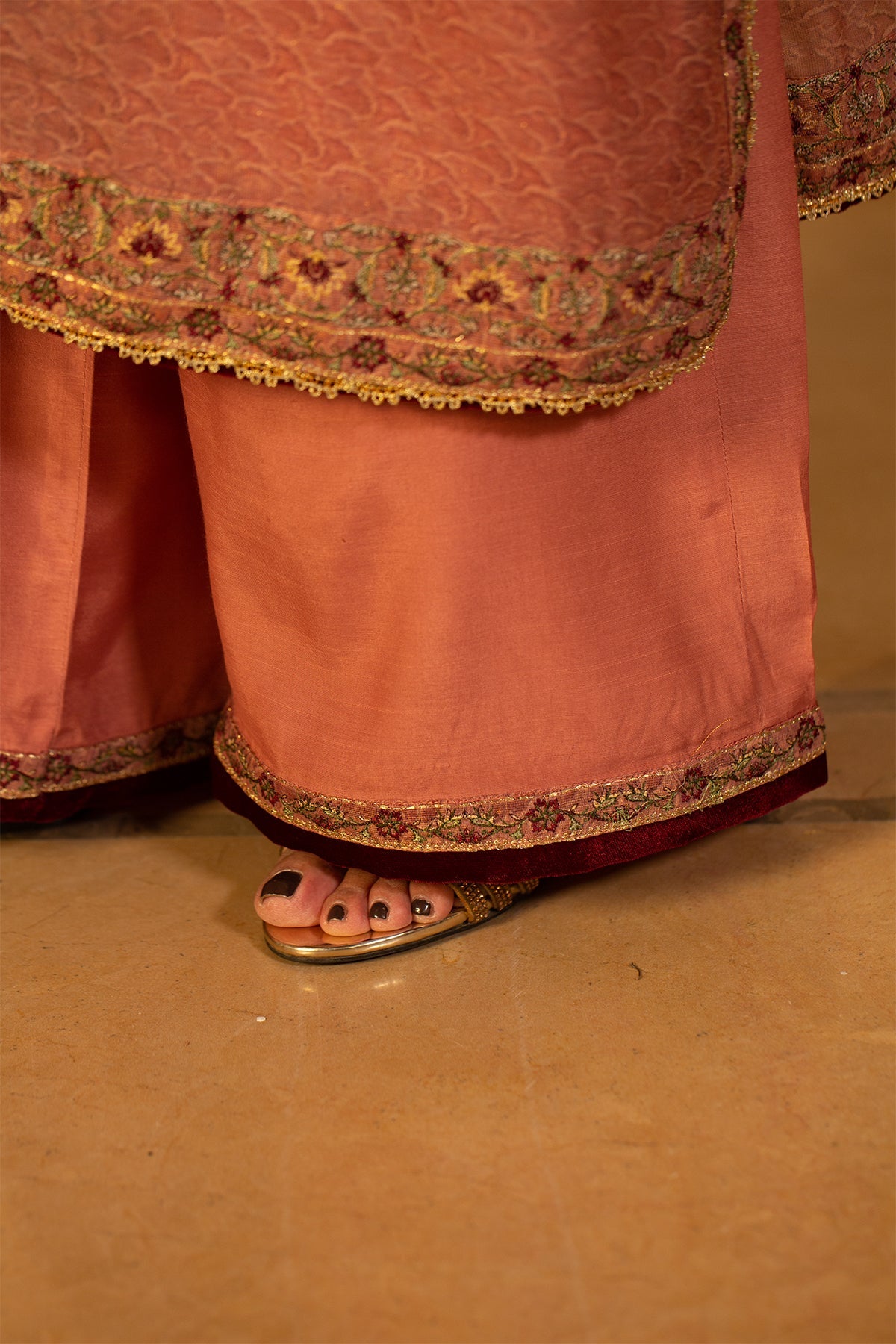 3 Piece -  Printed & Embroidered Nap Shimmer Suit - MCP1507 - Shop Now at Kayseria