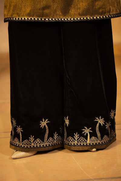 Embroidered Velvet Trousers - MCP1427 - Shop Now at Kayseria