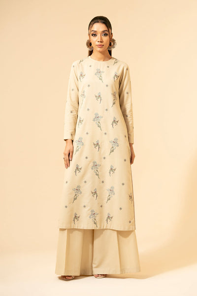 2 Piece - Embroidered Viscose Karandi Suit - E1368 - Shop Now at Kayseria