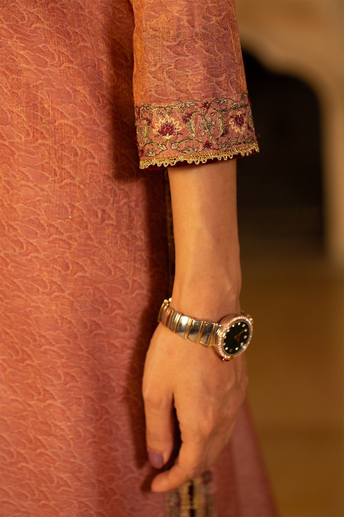 3 Piece -  Printed & Embroidered Nap Shimmer Suit - MCP1507 - Shop Now at Kayseria