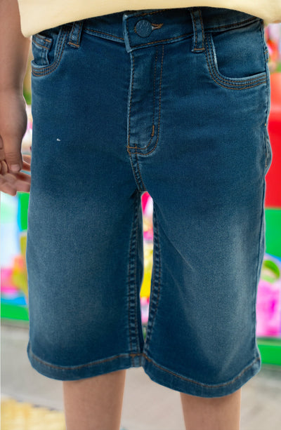 Terry Denim Shorts - BDS901A324 - Shop Now at Leisure Club