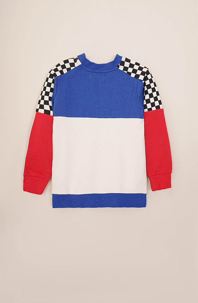 Color Block Sweatshirt - BHK613524 - Shop Now at Leisure Club