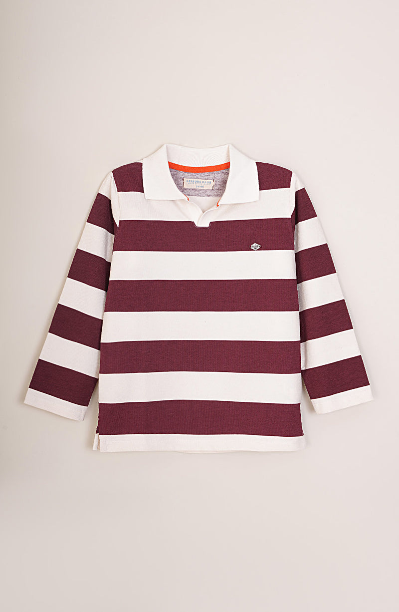 Striper Polo - BHK623425 - Shop Now at Leisure Club