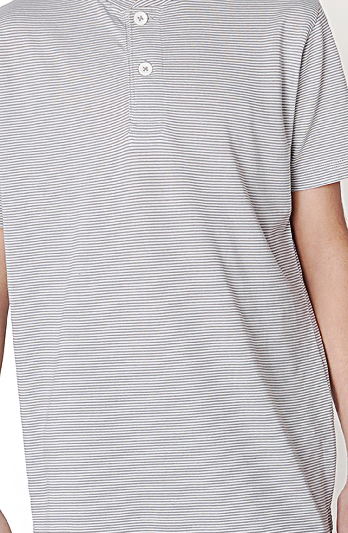 Yarn Dyed Henley - BK701A124 - Shop Now at Leisure Club