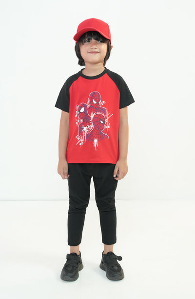 Raglan Sleeve Printed T-Shirt - BK910324 - Shop Now at Leisure Club