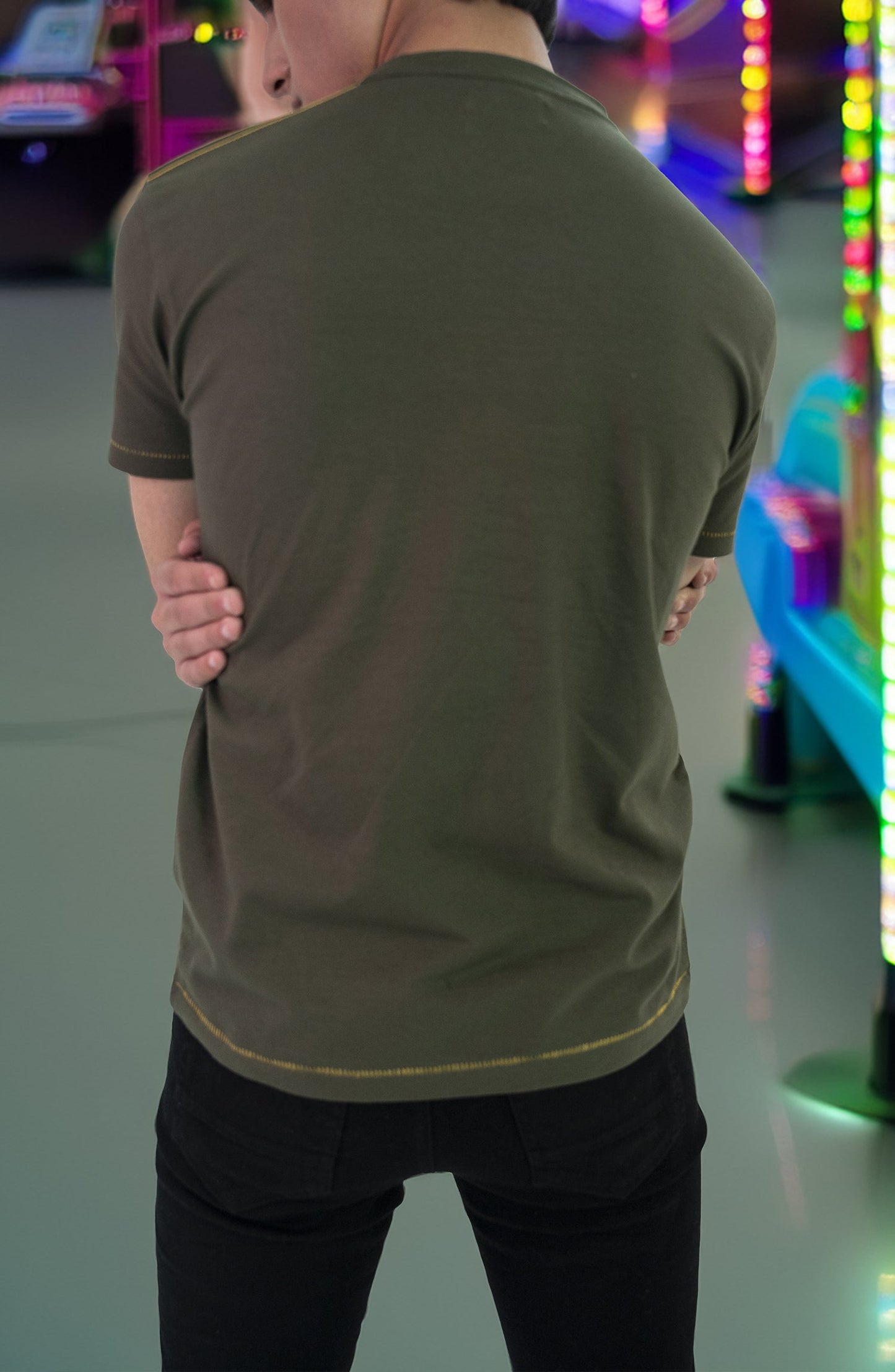 Basic Brown T Shirt With Print