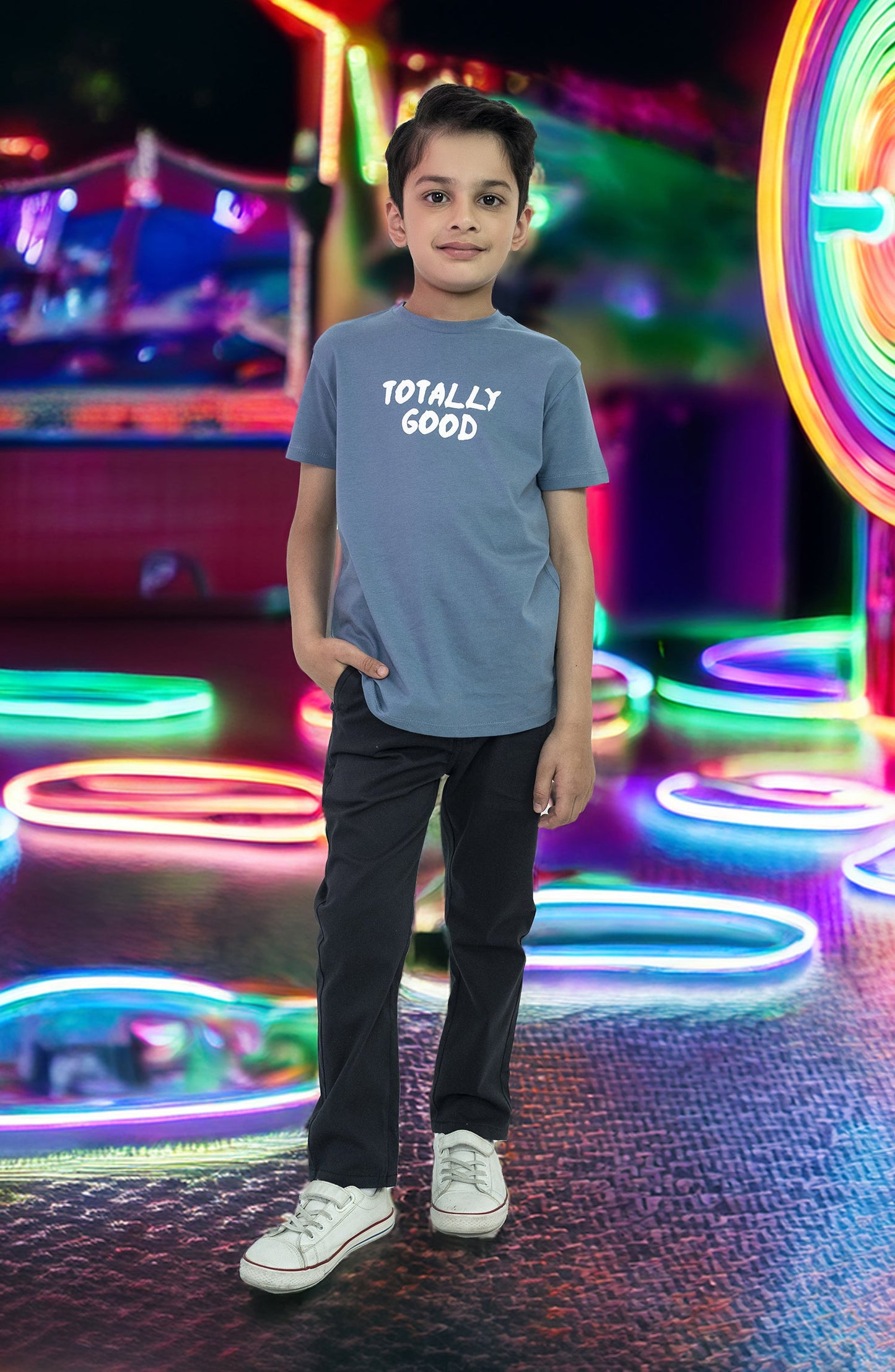 Basic Loose Fit T Shirt With T - BK924324 - Shop Now at Leisure Club