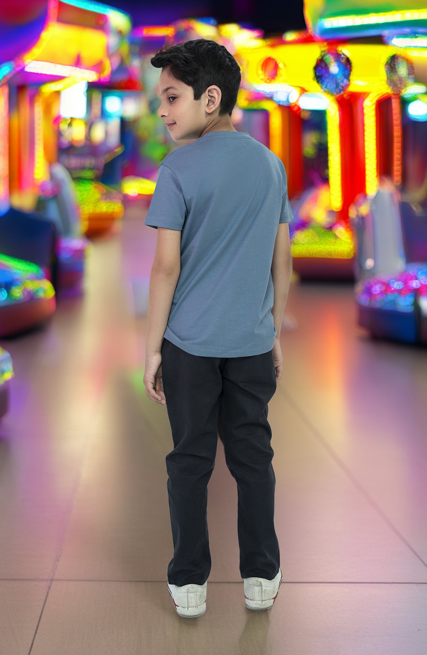 Basic Loose Fit T Shirt With T - BK924324 - Shop Now at Leisure Club