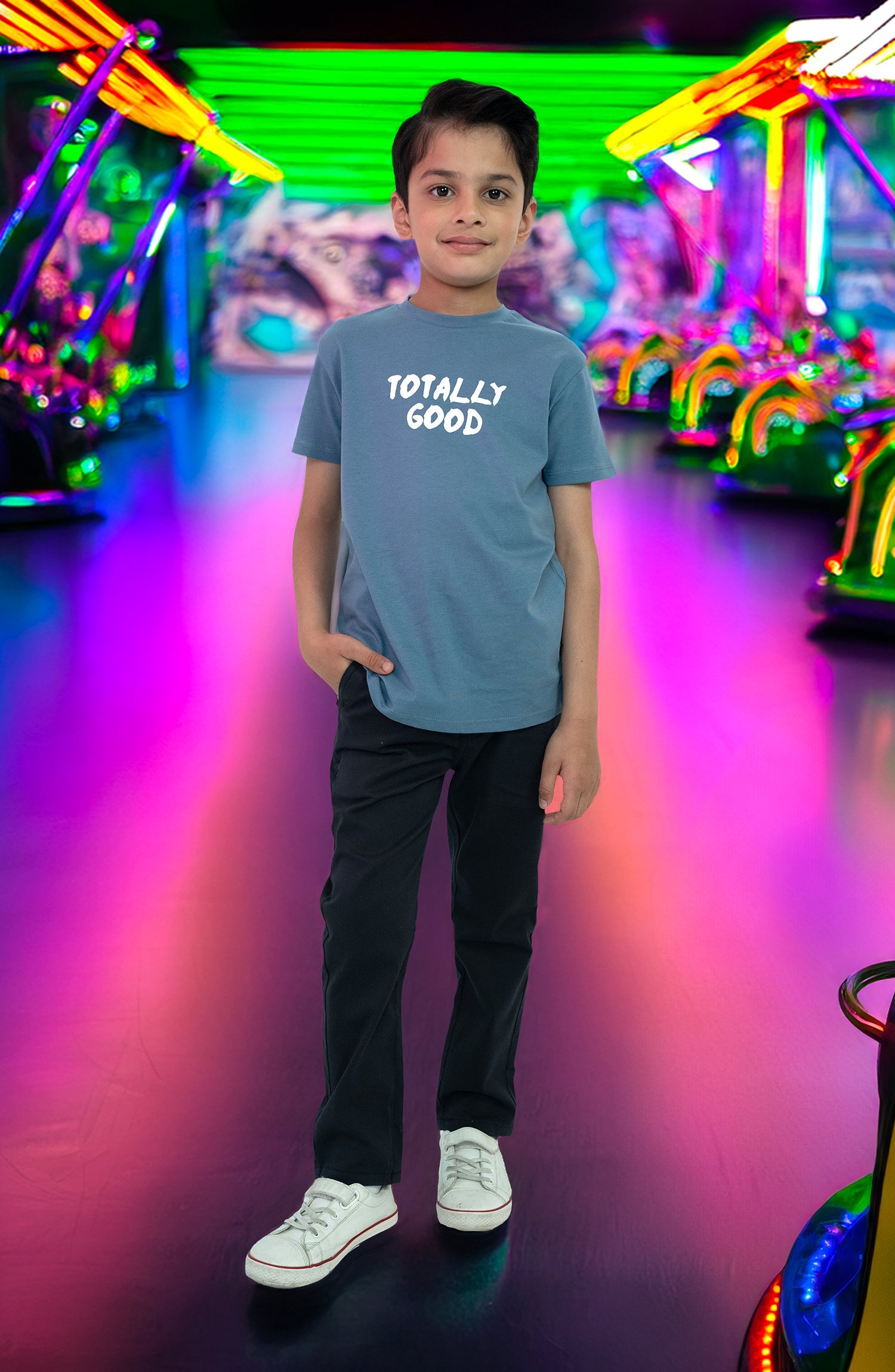 Basic Loose Fit T Shirt With T - BK924324 - Shop Now at Leisure Club