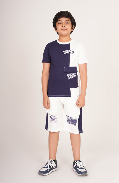 Boys Color Block Co-Ord Set