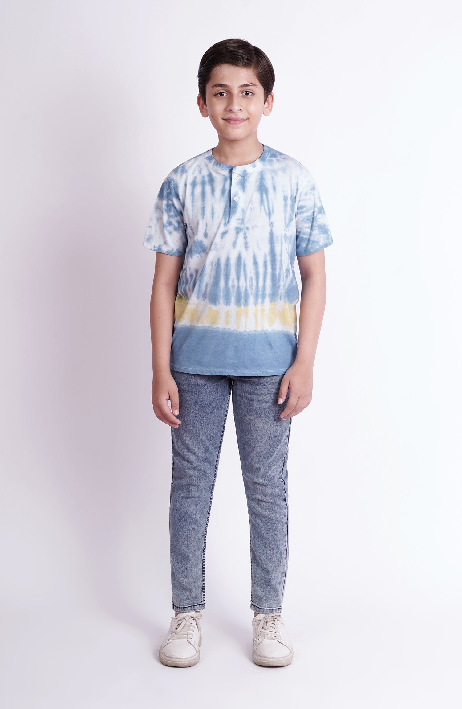 Tie And Dye Henley - BKH708123 - Shop Now at Leisure Club