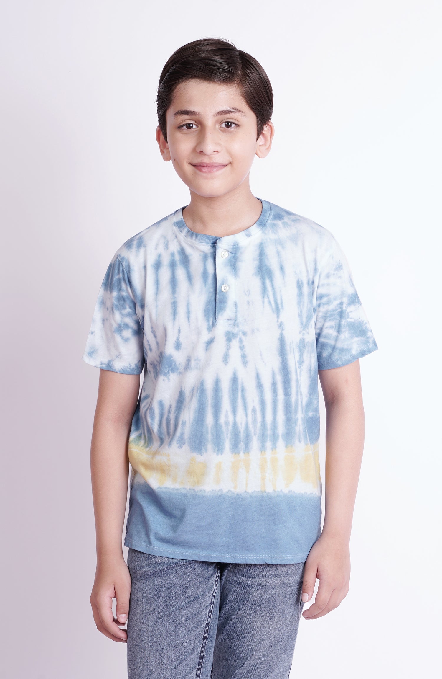 Tie And Dye Henley - BKH708123 - Shop Now at Leisure Club