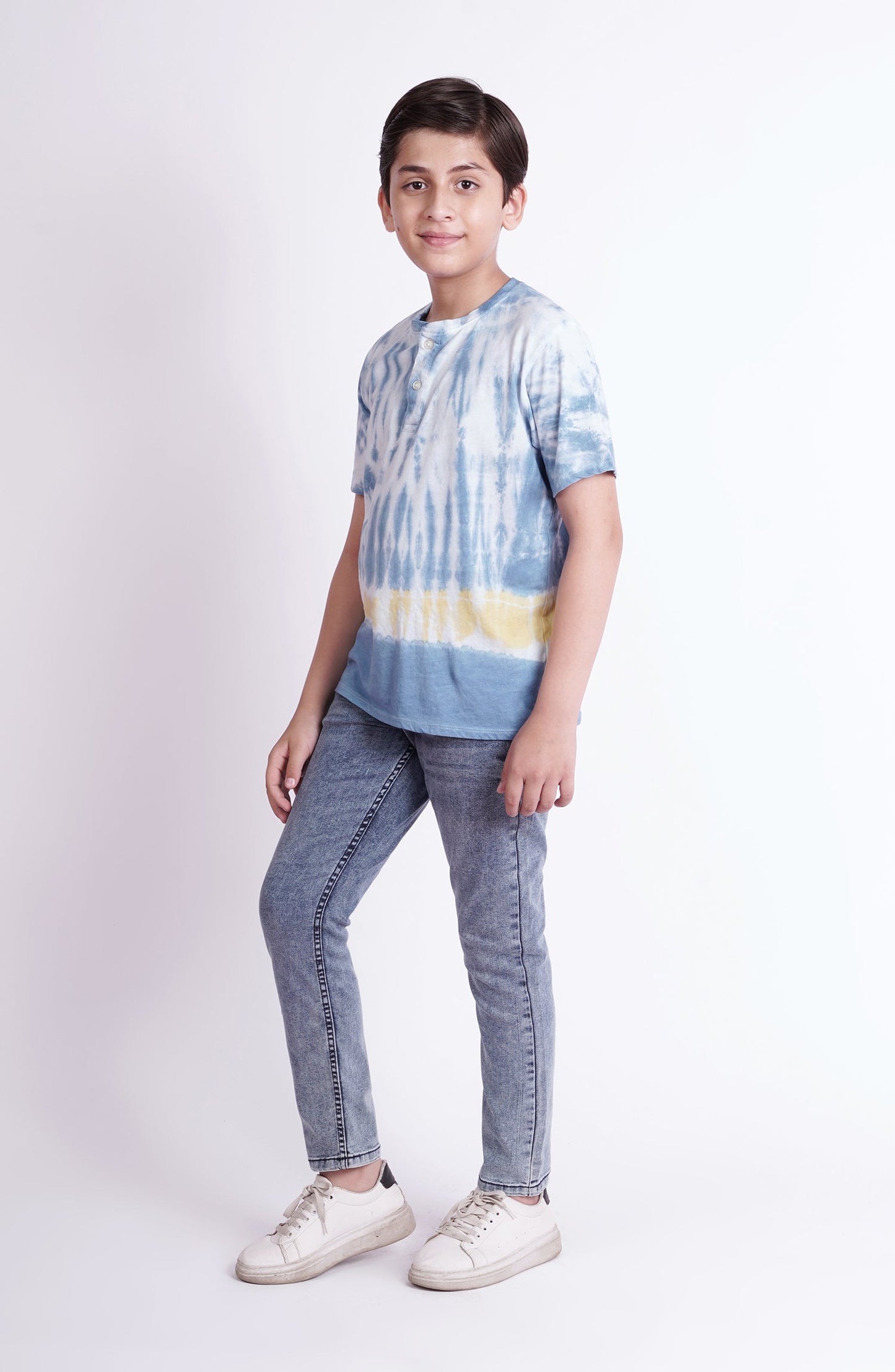 Tie And Dye Henley - BKH708123 - Shop Now at Leisure Club