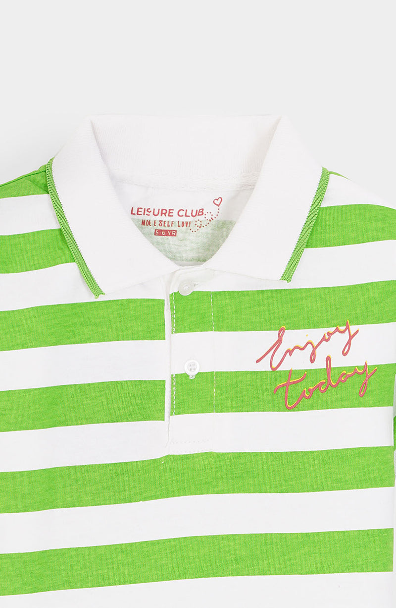 Striper Polo - BKP752325 - Shop Now at Leisure Club