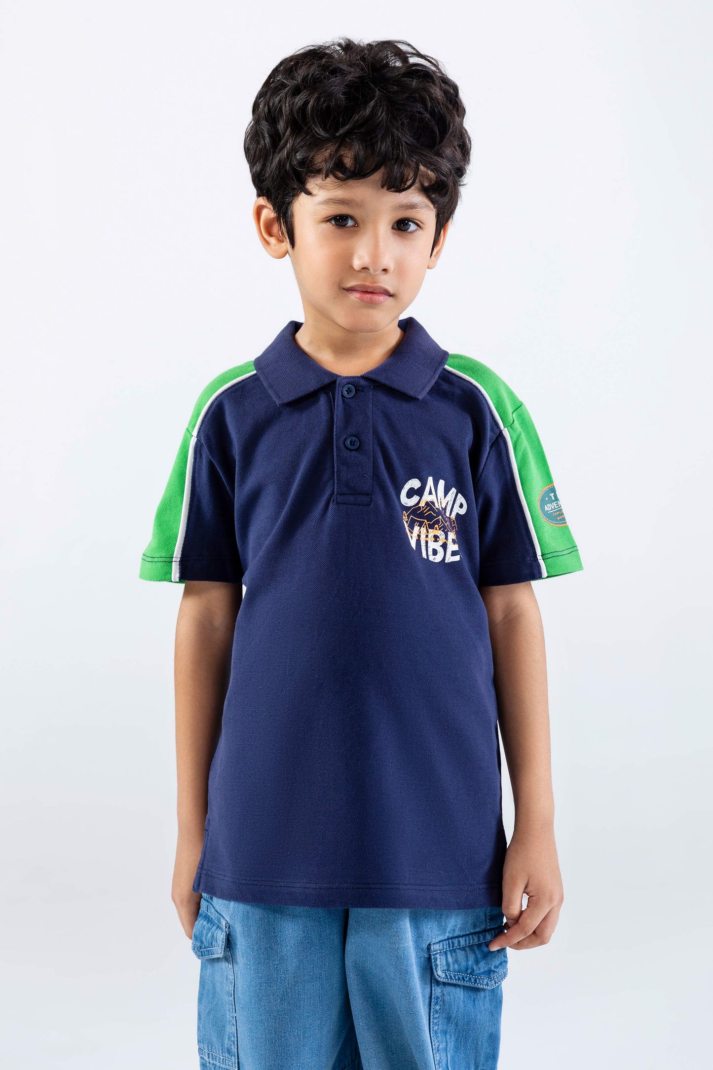 Solid Cotton Polo - BKP753326