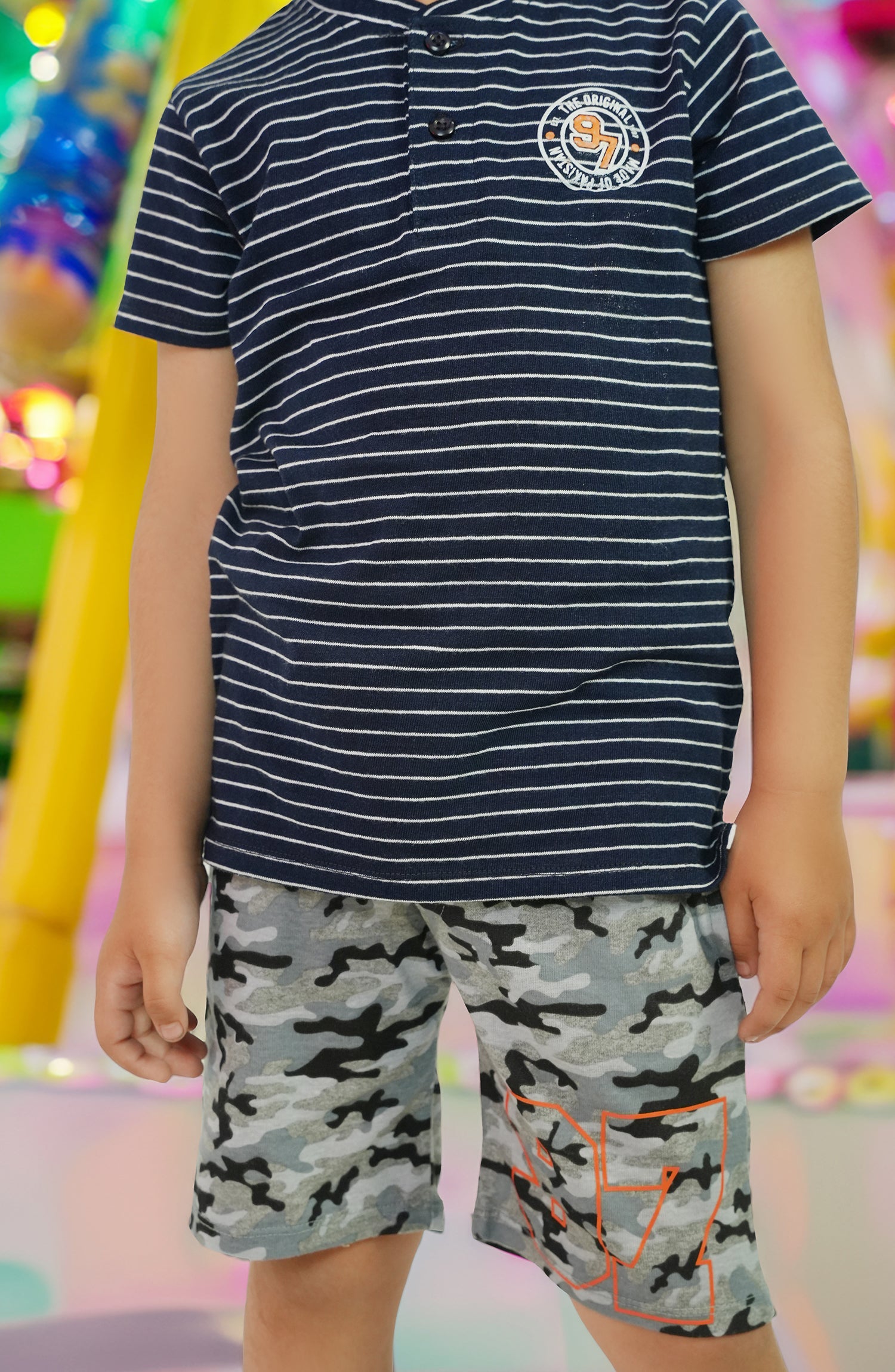 Printed Knit Shorts - BKS901324 - Shop Now at Leisure Club