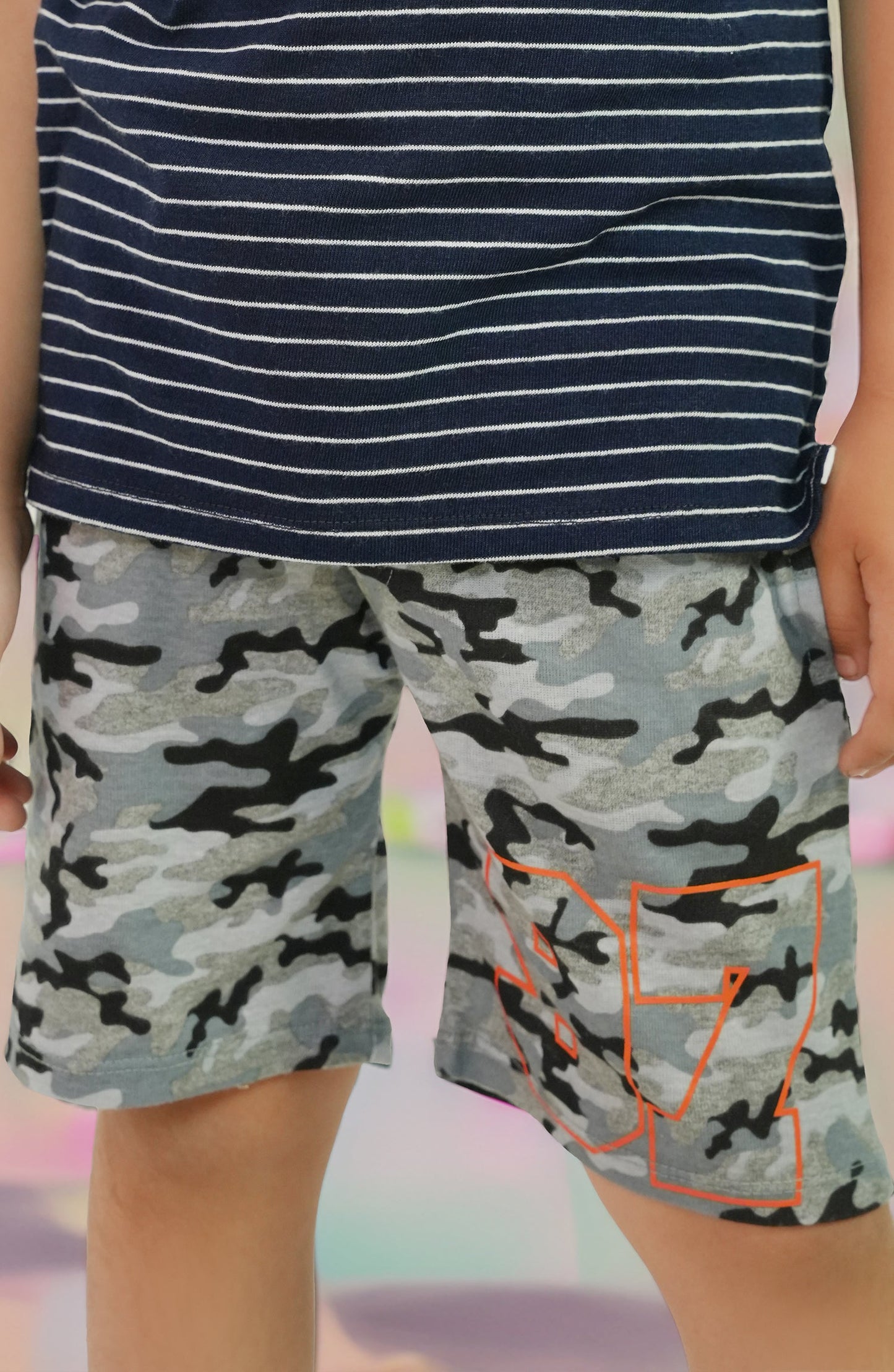 Printed Knit Shorts - BKS901324 - Shop Now at Leisure Club