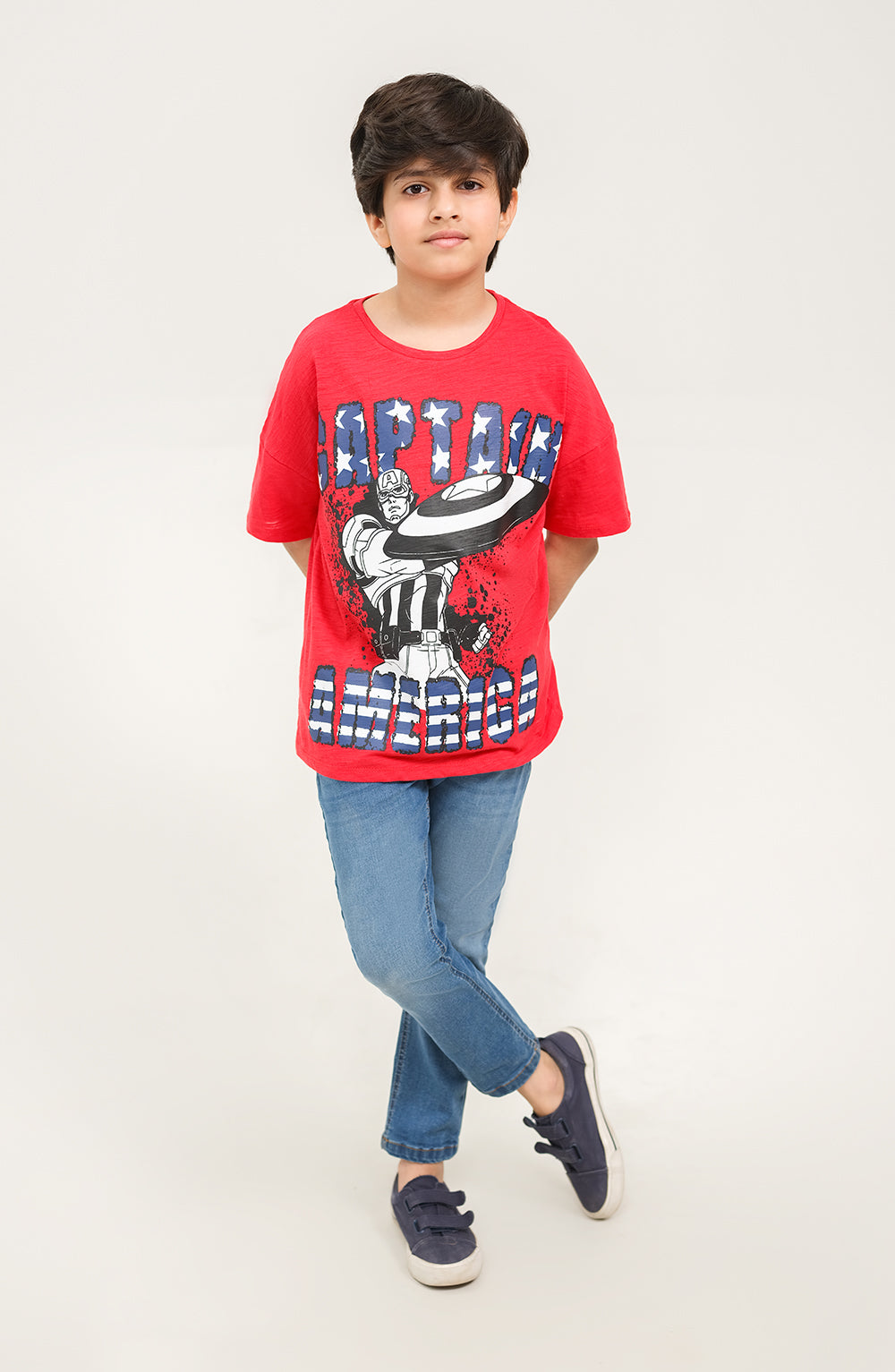 Boys Captain America Tee