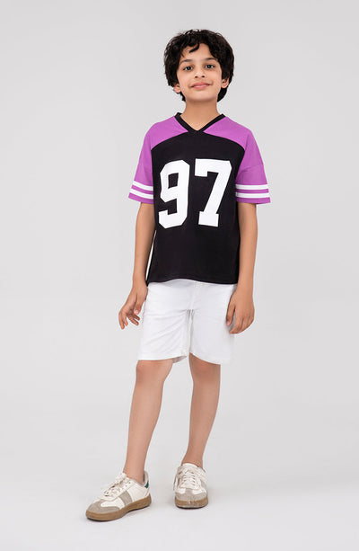Boys V-Neck Sporty Tee