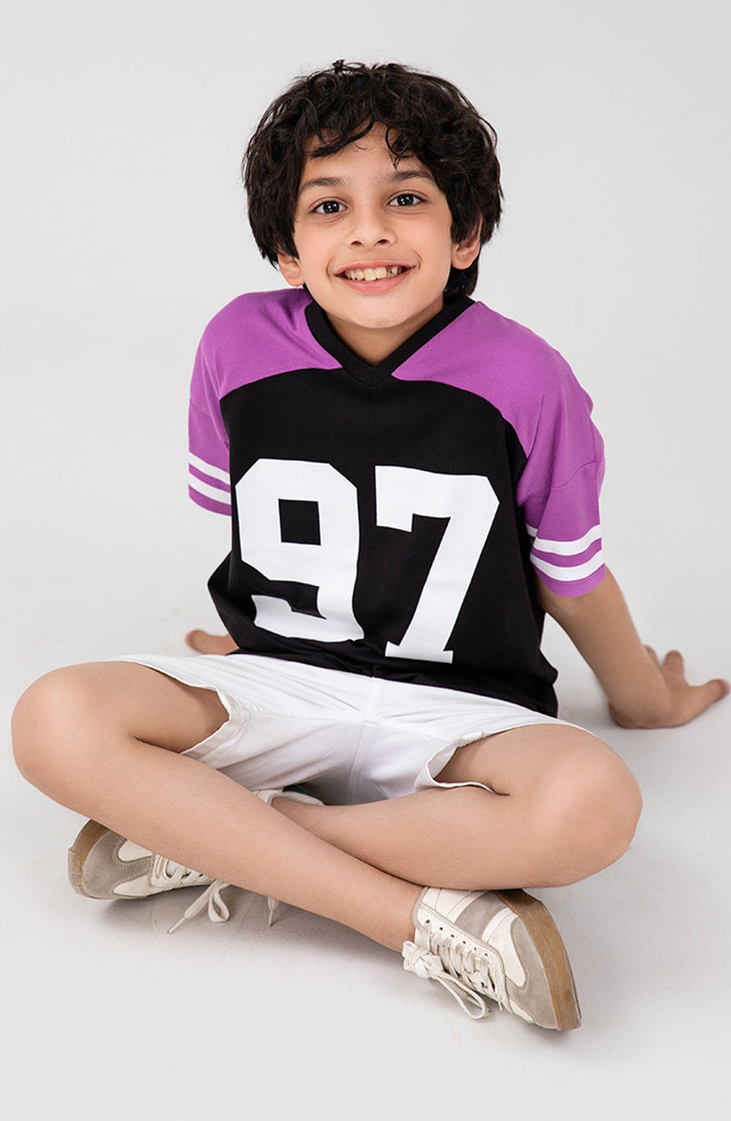 Boys V-Neck Sporty Tee - BKT720125 - Shop Now at Leisure Club