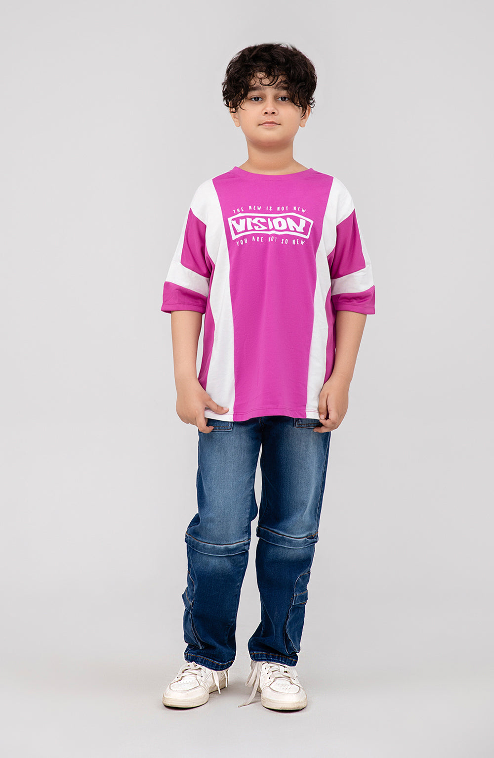 Boys Slogan Print Tee - BKT725325 - Shop Now at Leisure Club