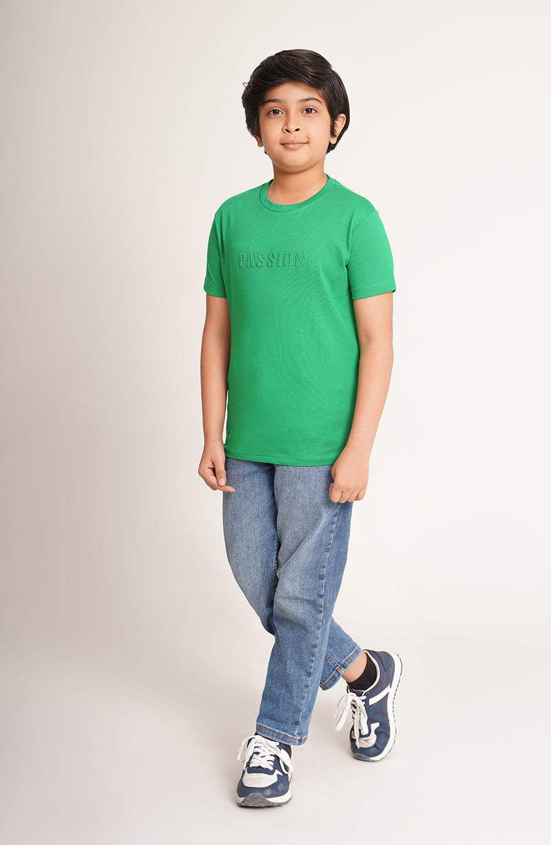 Boys Embossing Tee - BKT771325 - Shop Now at Leisure Club