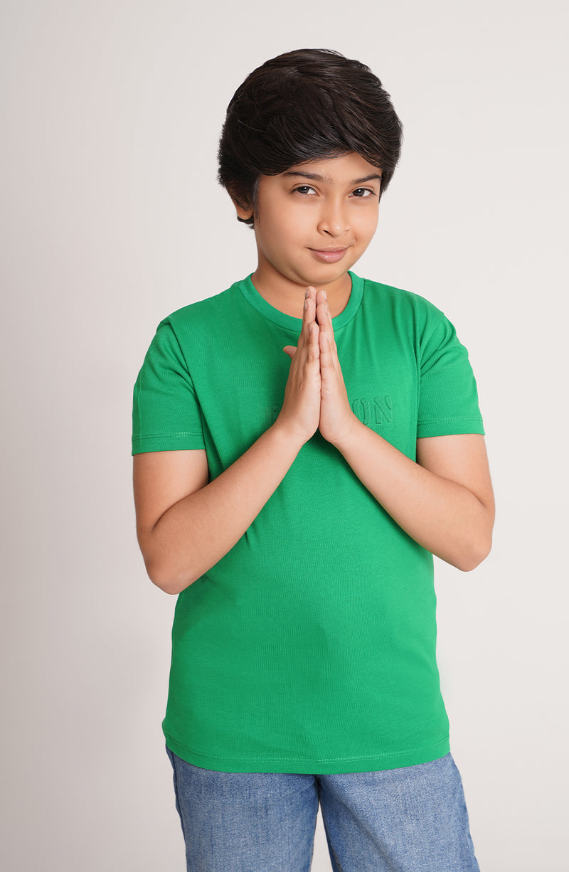 Boys Embossing Tee - BKT771325 - Shop Now at Leisure Club