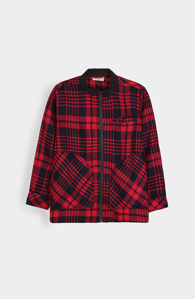 Zipper Shacket - BW602425 - Shop Now at Leisure Club