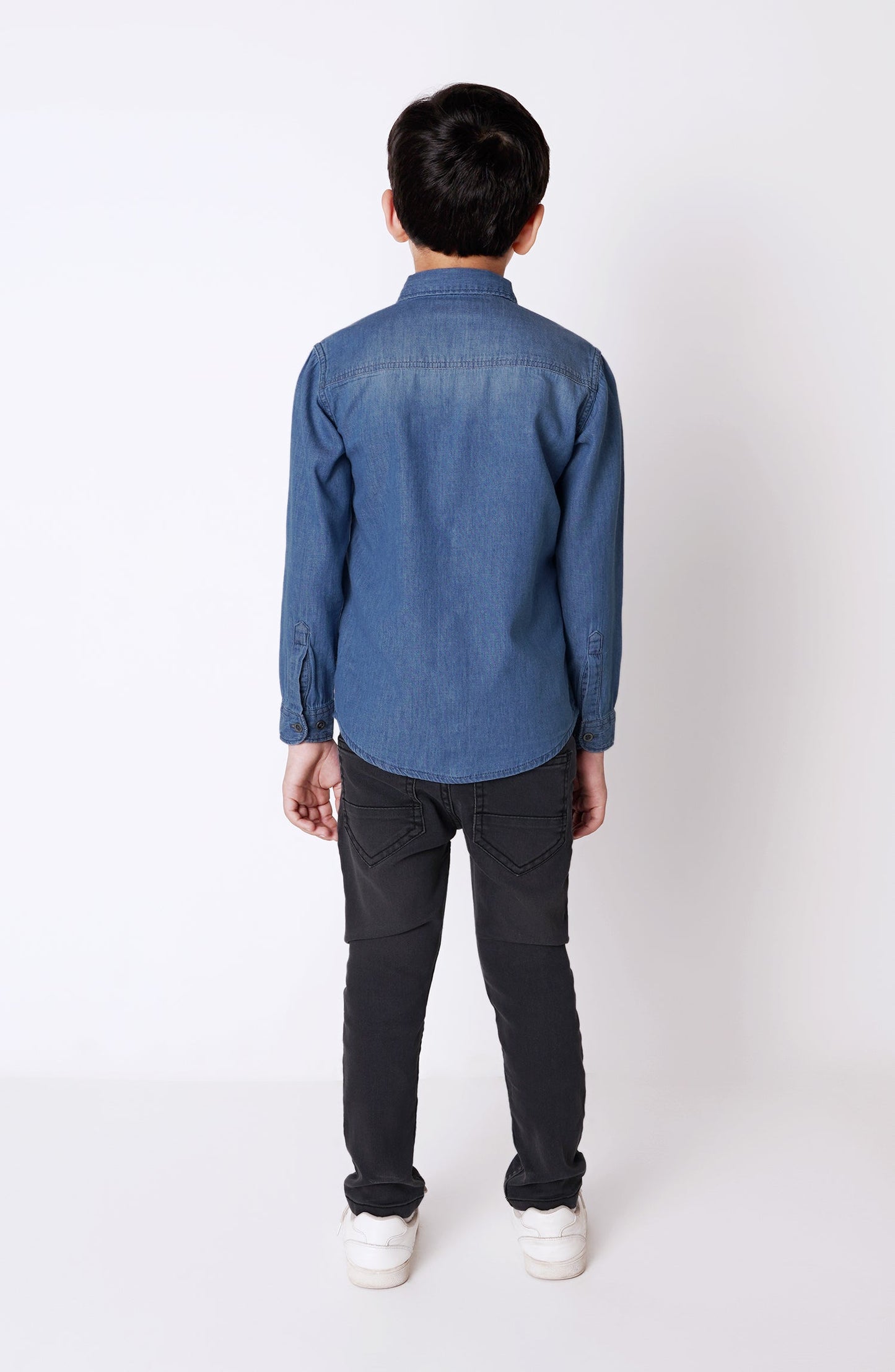 Boys Double Pocket Denim Shirt - BW702124 - Shop Now at Leisure Club