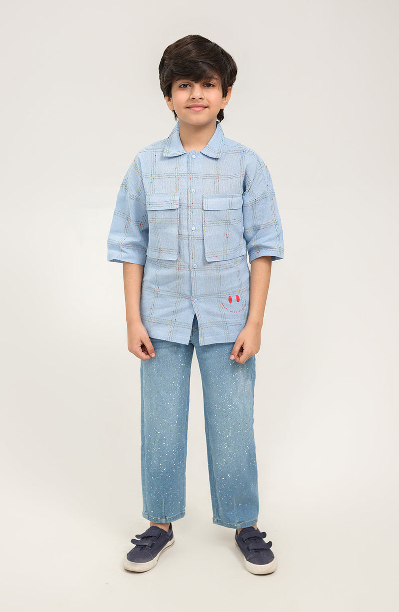 Boys Oversized Shirt - BW704125 - Shop Now at Leisure Club