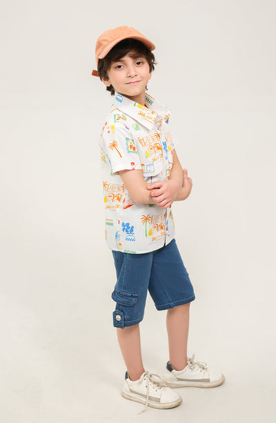 Boys Tropical Resort Shirt