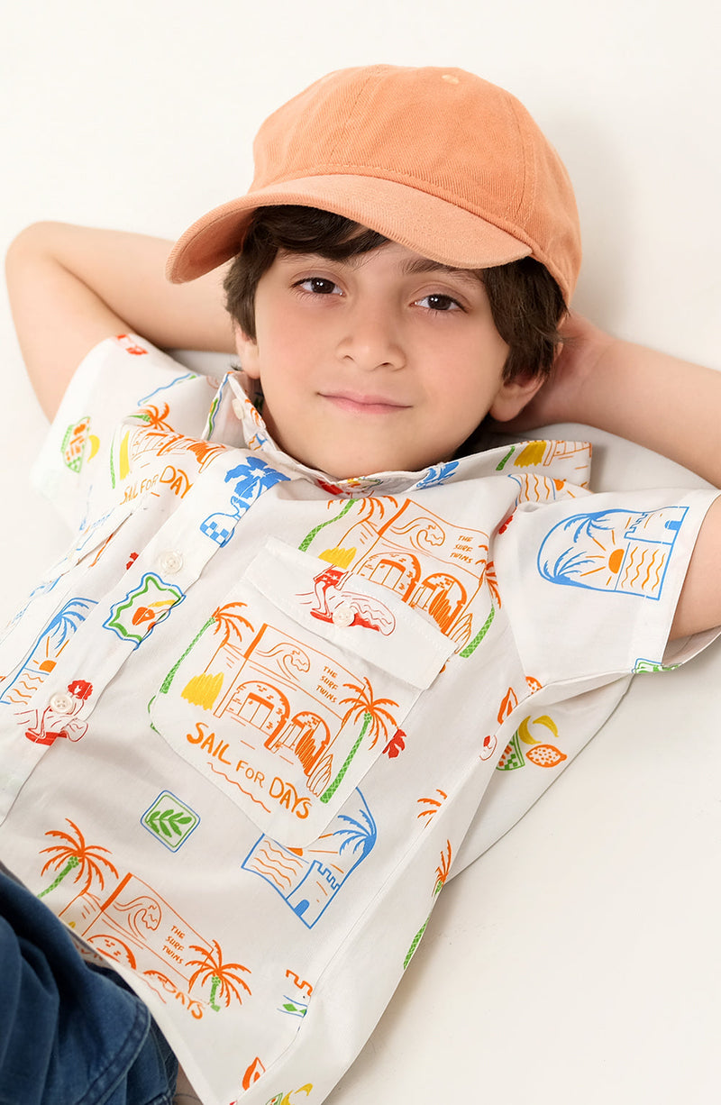 Boys Tropical Resort Shirt - BW706125 - Shop Now at Leisure Club