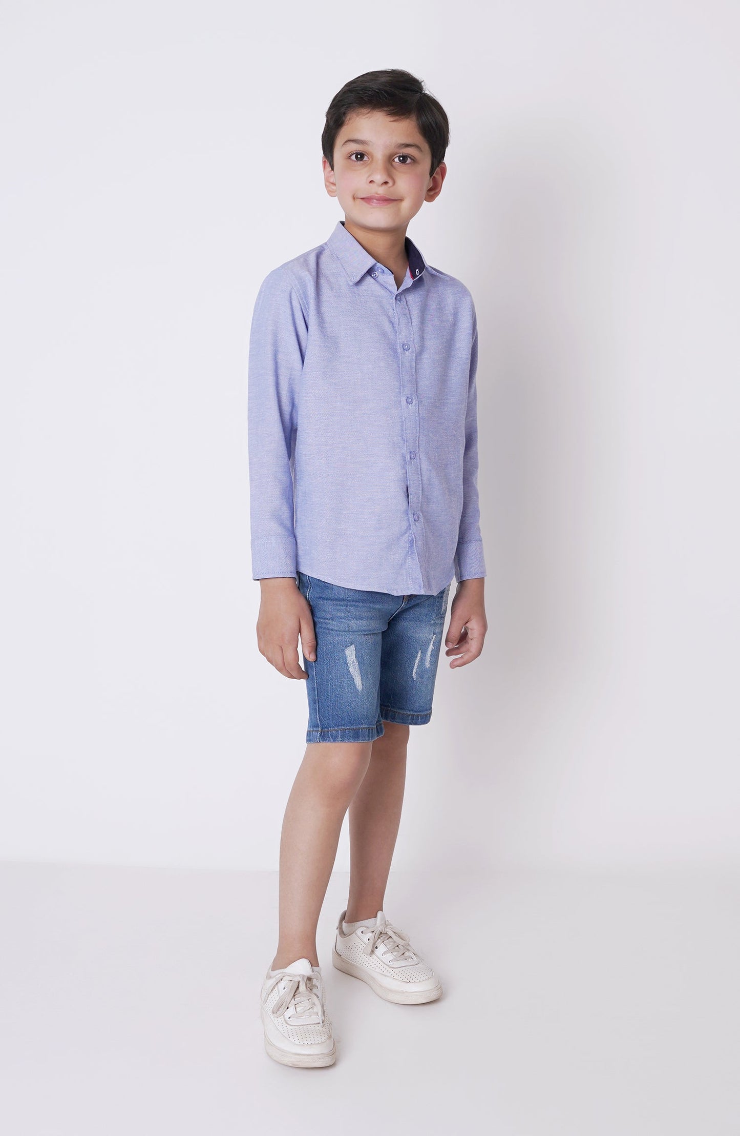 Boys Button Down Basic Shirt - BW708C124 - Shop Now at Leisure Club